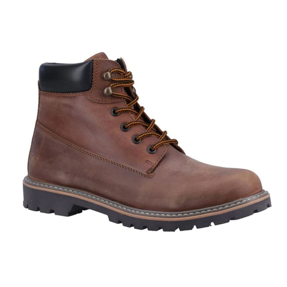 Cotswold Mens Pitchcombe Leather Waterproof Ankle Boots / Brown